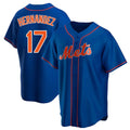 Vanessashop NY.Mets #17 Keith Hernandez Player Royal Home Game Stitched Jerseys