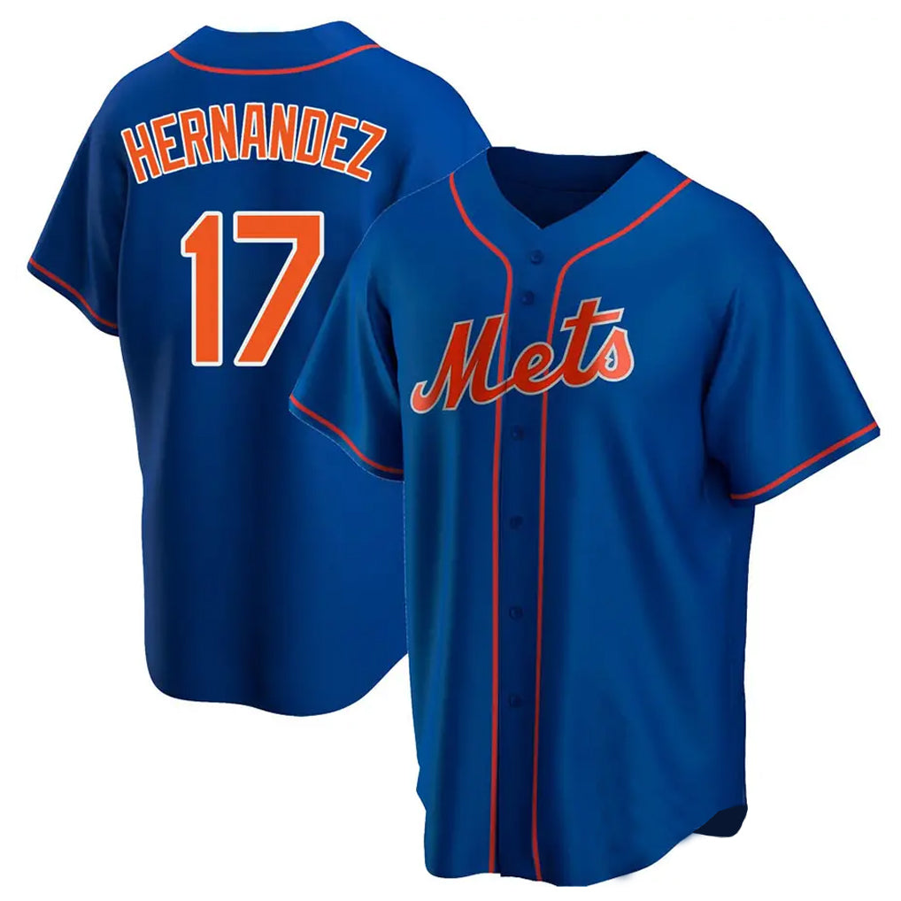 Vanessashop NY.Mets #17 Keith Hernandez Player Royal Home Game Stitched Jerseys