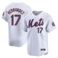 Vanessashop NY.Mets #17 Keith Hernandez Player White Home Replica Stitched Jerseys