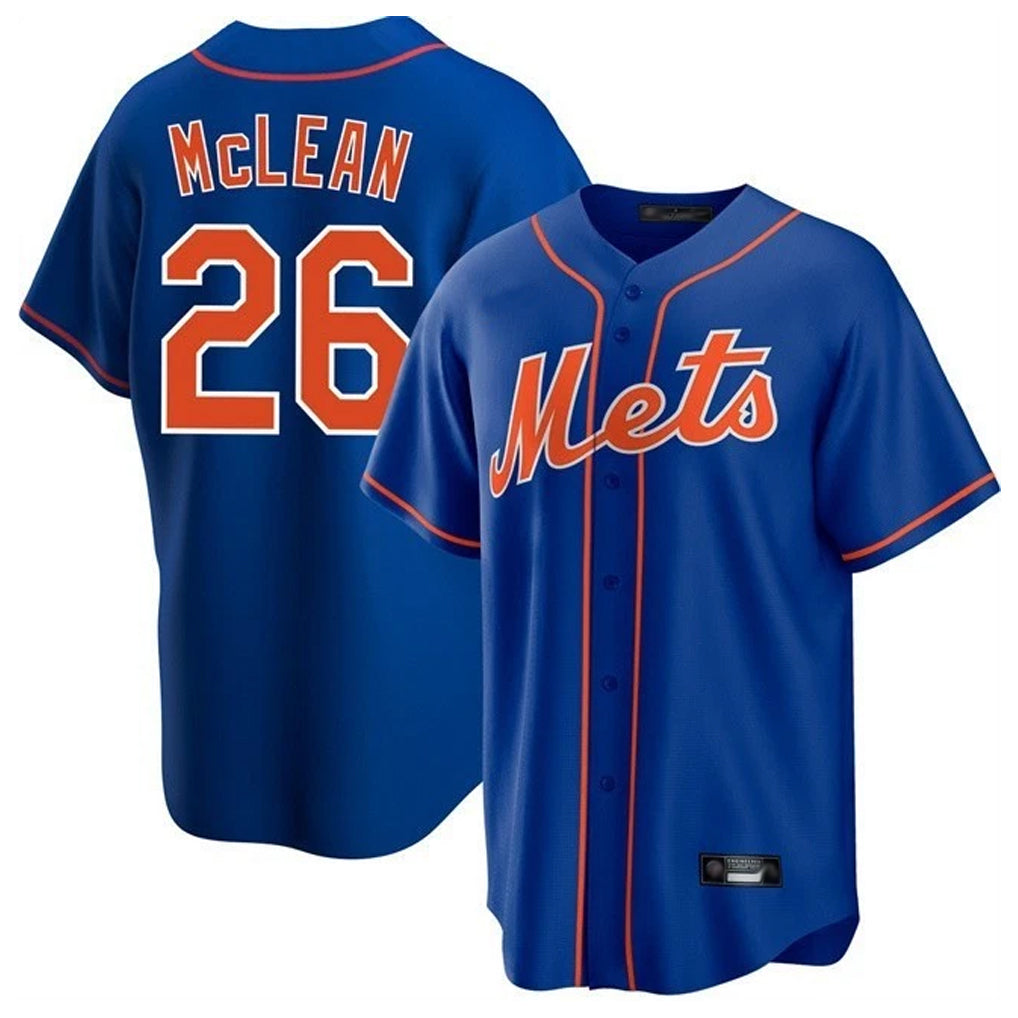 Vanessashop NY.Mets #26 Nolan McLean Player Royal Home Game Stitched Jerseys