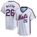 Vanessashop NY.Mets #26 Nolan McLean Player White Cooperstown Collection T-shirt Game Stitched Jerseys