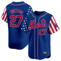 Vanessashop NY.Mets #27 Mark Vientos Player Royal 2025 Independence Day Vapor Premier Limited  Stitched Jerseys