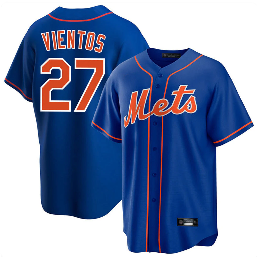 Vanessashop NY.Mets #27 Mark Vientos Player Royal Home Game Stitched Jerseys