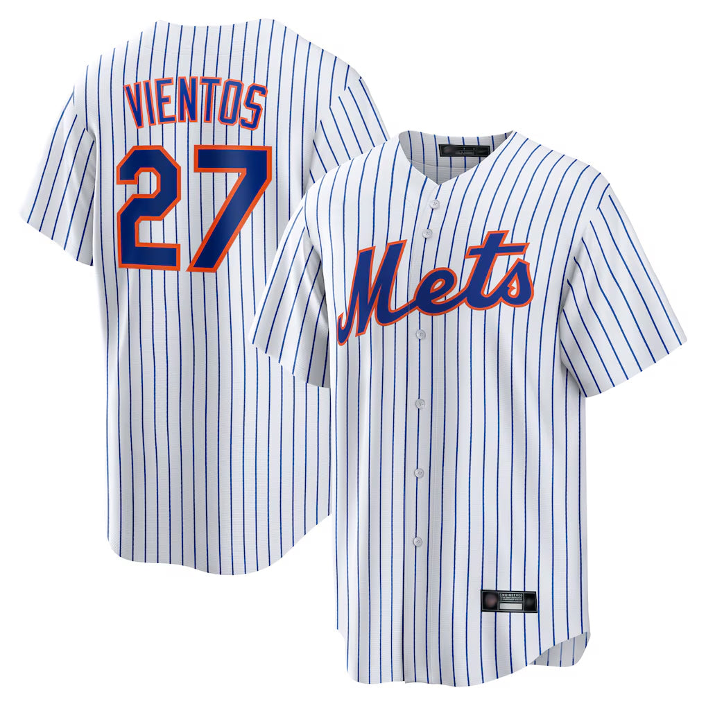 Vanessashop NY.Mets #27 Mark Vientos Player White Home Game Stitched Jerseys