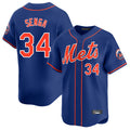 Vanessashop NY.Mets #34 Kodai Senga Player Royal Home Limited Stitched Jerseys