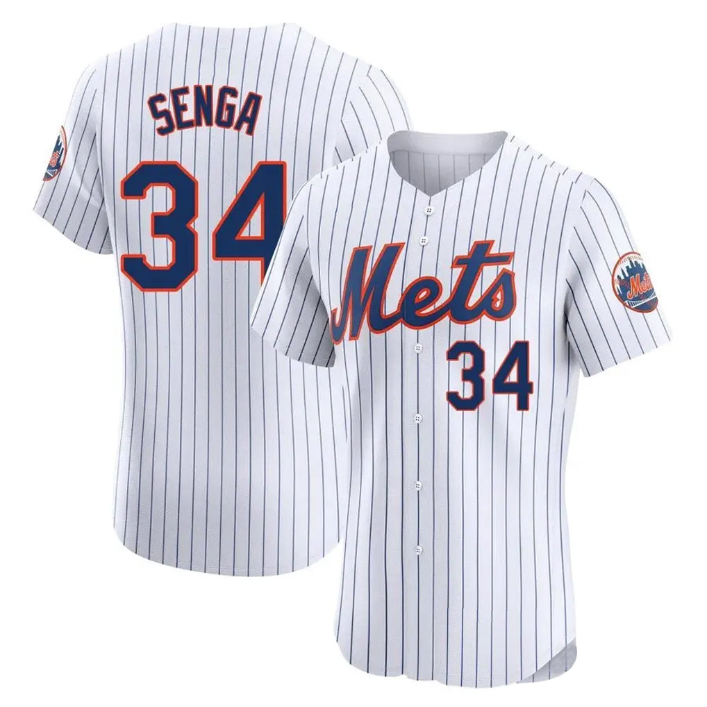 Vanessashop NY.Mets #34 Kodai Senga Player White Home Limited Elite Stitched Jerseys