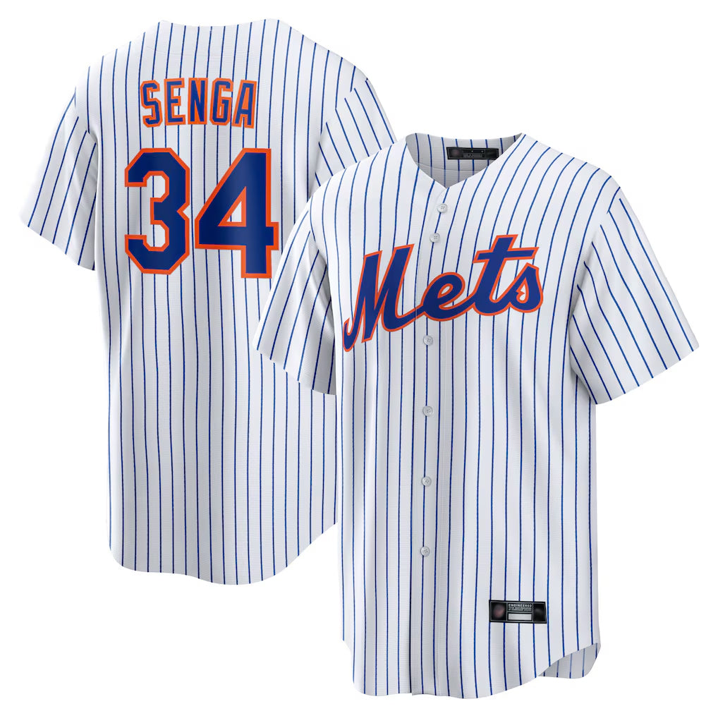 Vanessashop NY.Mets #34 Kodai Senga Player White Home Replica Stitched Jerseys