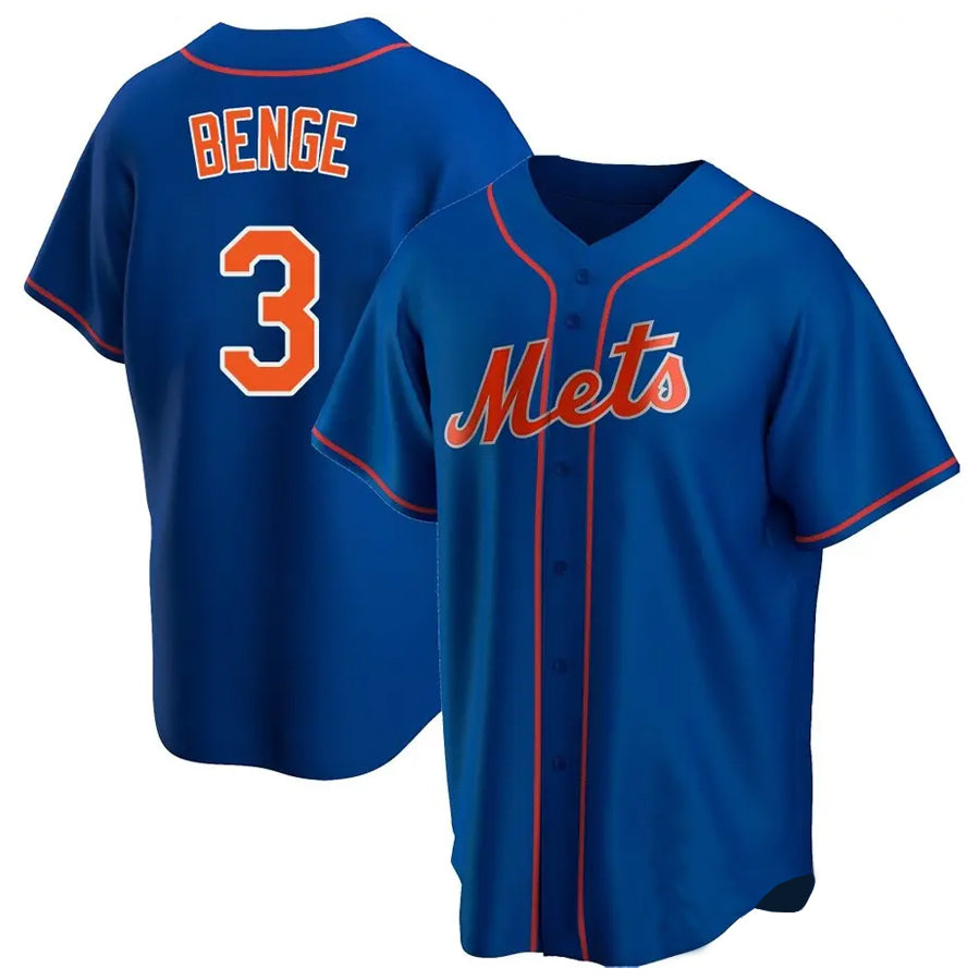 Vanessashop NY.Mets #3 Carson Benge Player Royal Home Game Stitched Jerseys