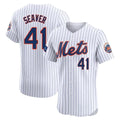Vanessashop NY.Mets #41 Tom Seaver Player White Home Limited Elite Stitched Jerseys