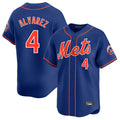 Vanessashop NY.Mets #4 Francisco Alvarez Player Royal Home Limited Stitched Jerseys