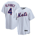 Vanessashop NY.Mets #4 Francisco Alvarez Player White Home Game Stitched Jerseys