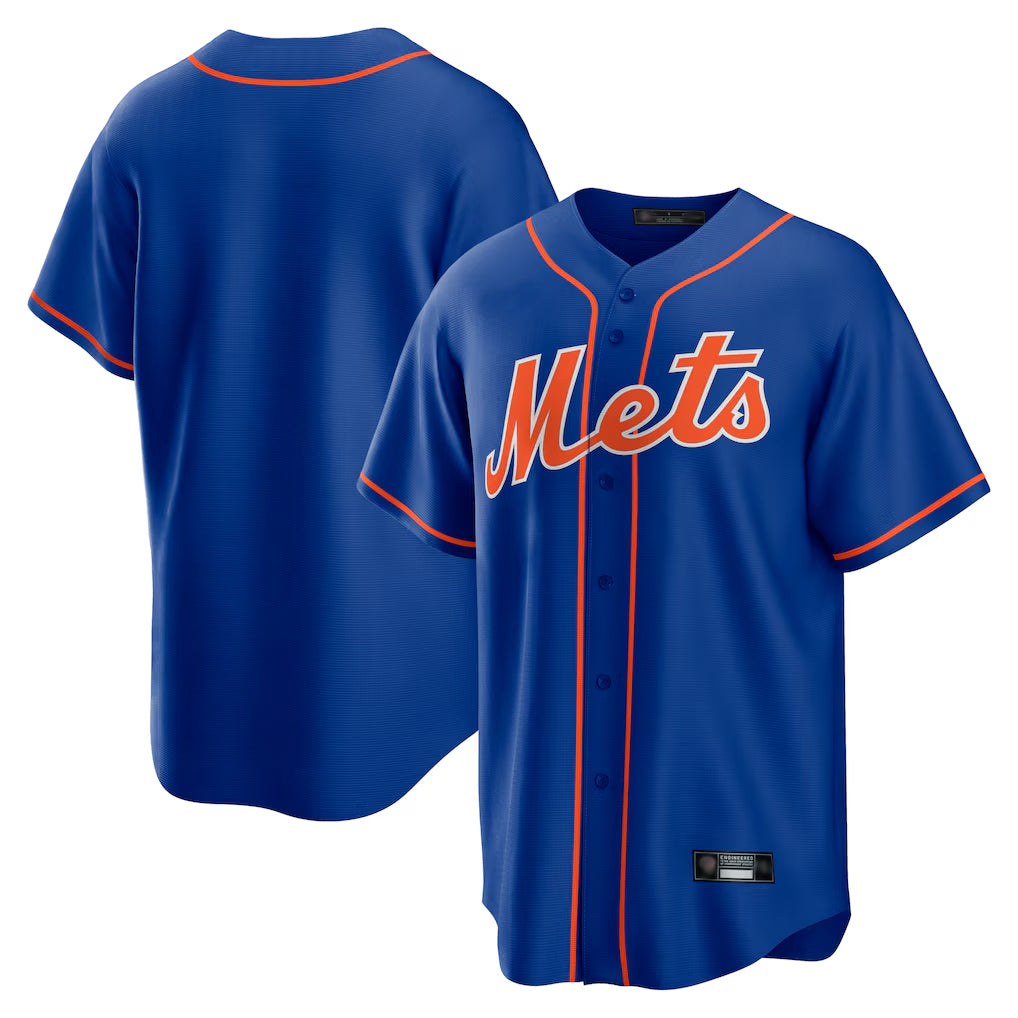 Vanessashop NY.Mets Blank Player Royal Home Game Stitched Jerseys