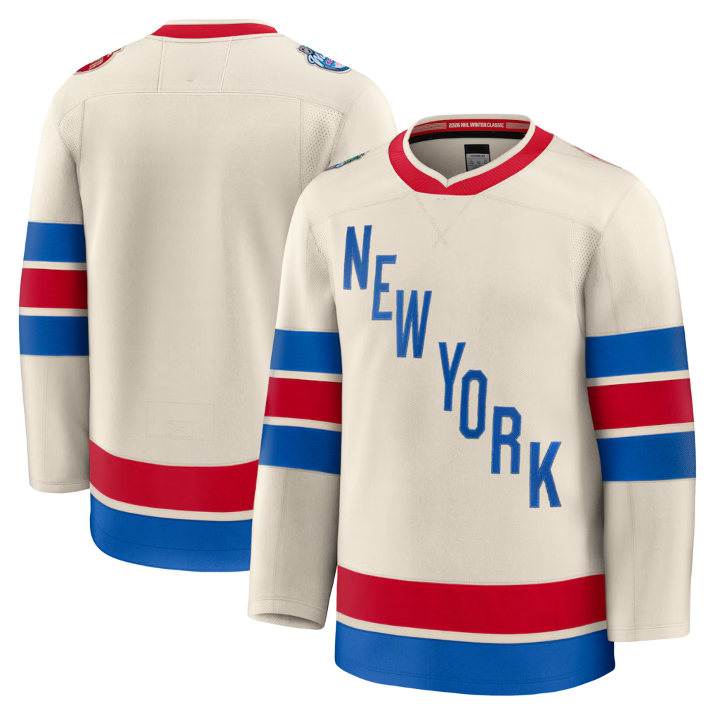 Vanessashop NY.Rangers Beige 2026 Winter Classic Premium Jerseys