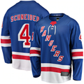 Vanessashop NY.Rangers #4 Braden Schneider Blue Home Premier Breakaway Jerseys