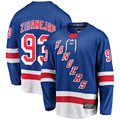 Vanessashop NY.Rangers #93 Mika Zibanejad Blue Home Breakaway Player Jerseys