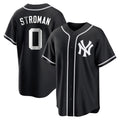 Vanessashop NY.Yankees #0 Marcus Stroman Player Black Out Game Home Stitched Jerseys