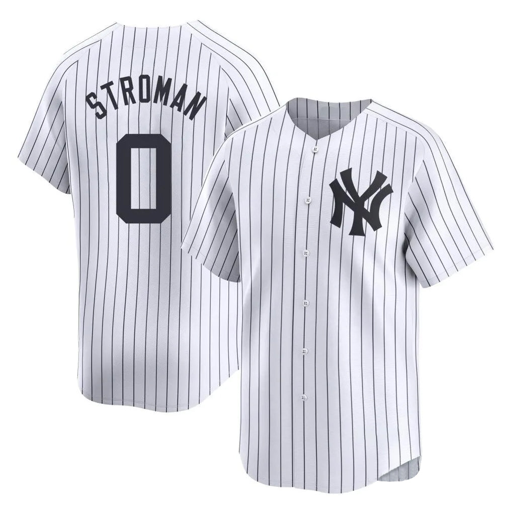 Vanessashop NY.Yankees #0 Marcus Stroman Player White Limited Home Stitched Jerseys