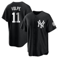 Vanessashop NY.Yankees #11 Anthony Volpe Player Black Game Stitched Jerseys