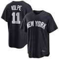 Vanessashop NY.Yankees #11 Anthony Volpe Player Navy Home Game Stitched Jerseys