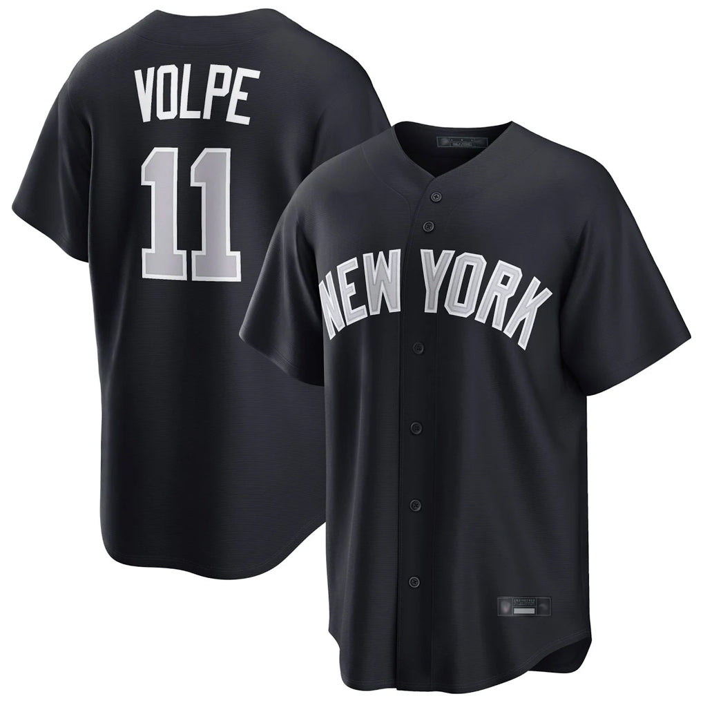Vanessashop NY.Yankees #11 Anthony Volpe Player Navy Home Game Stitched Jerseys