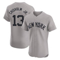 Vanessashop NY.Yankees #13 Jazz Chisholm Jr Player Gray Limited Elite Home Stitched Jerseys