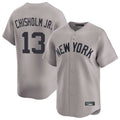 Vanessashop NY.Yankees #13 Jazz Chisholm Jr Player Gray Limited Home Stitched Jerseys