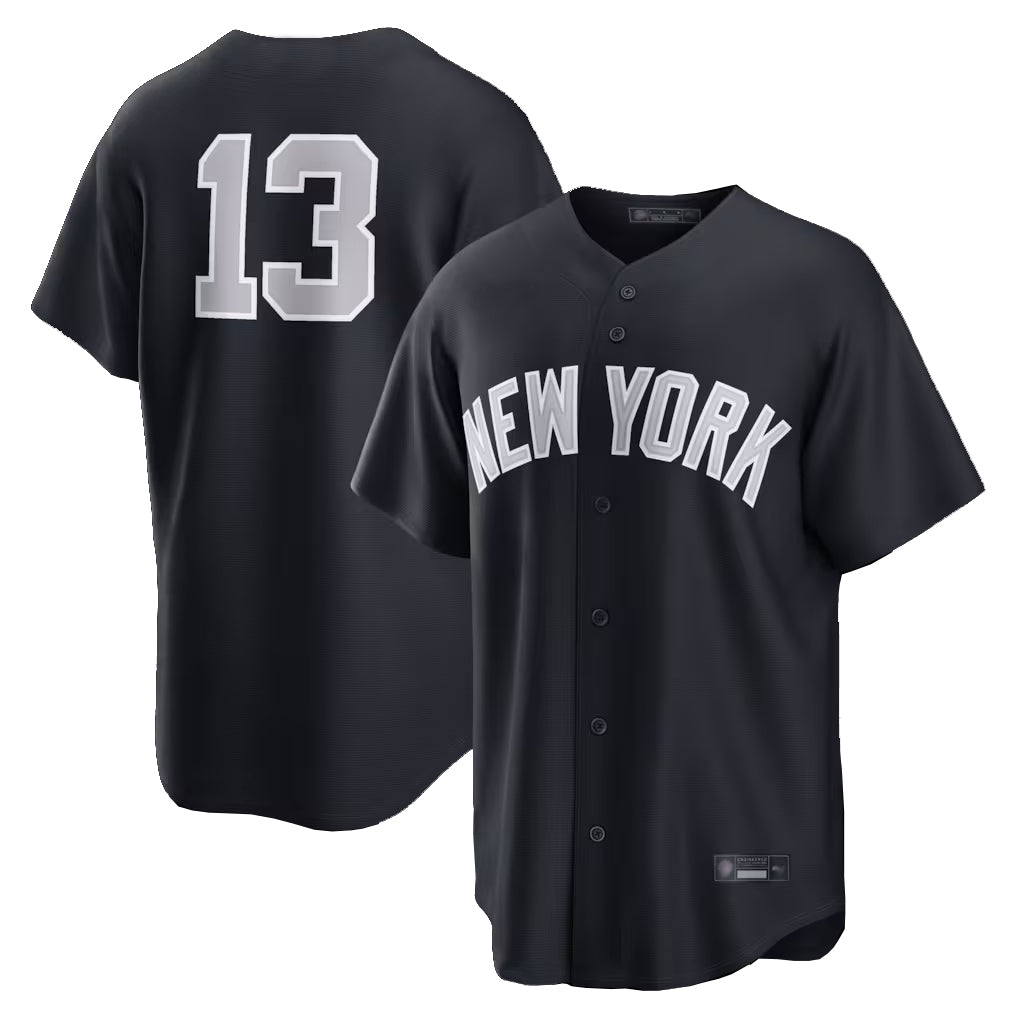 Vanessashop NY.Yankees #13 Jazz Chisholm Jr Player Navy Game Home Stitched Jerseys