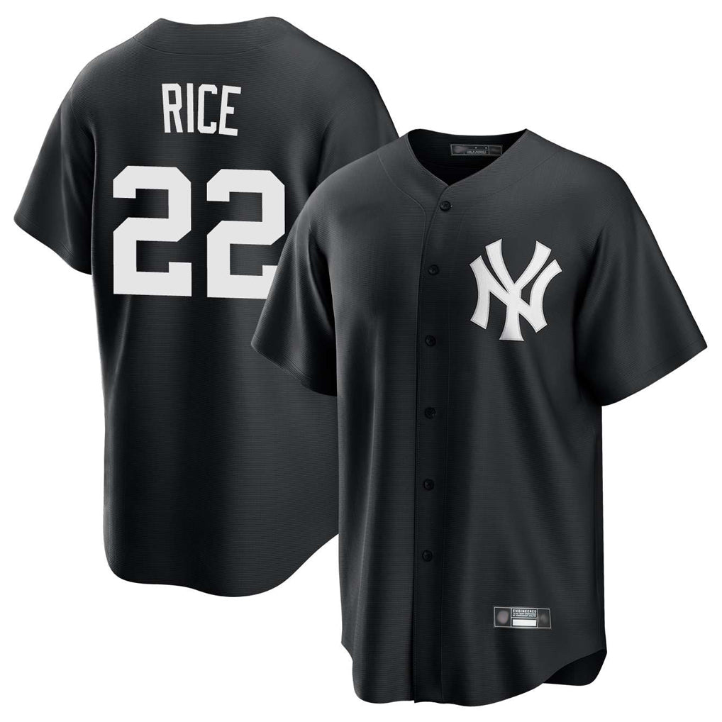 Vanessashop NY.Yankees #22 Ben Rice Player Black Game Home Stitched Jerseys