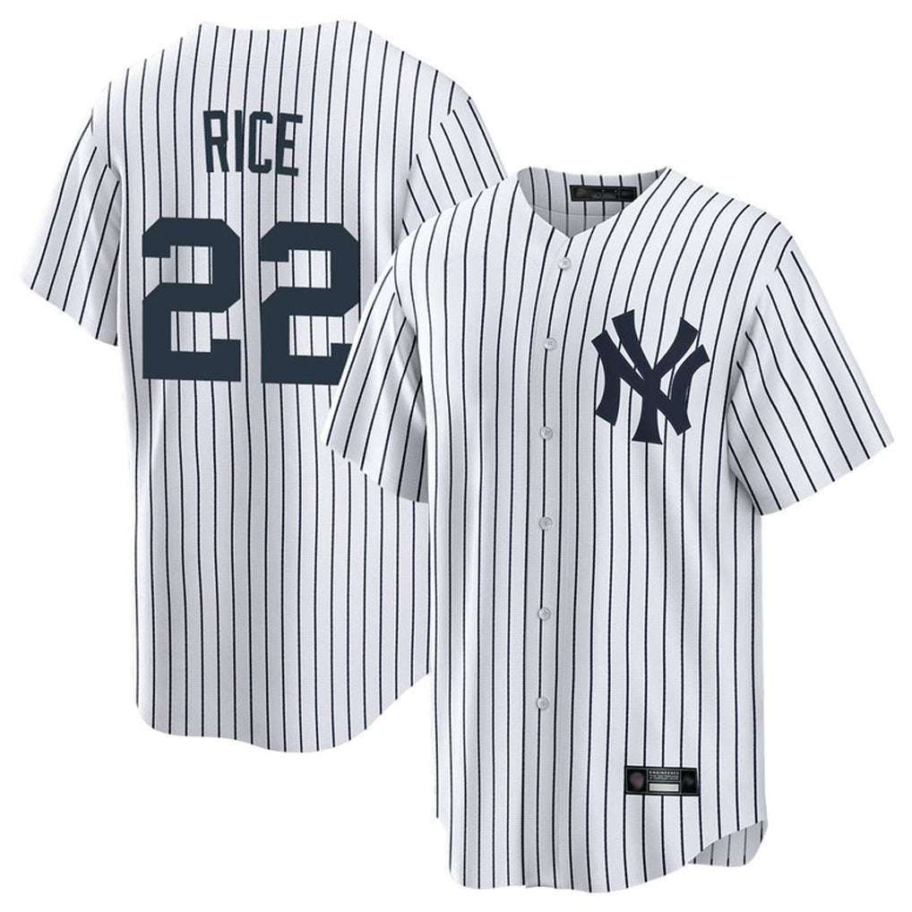 Vanessashop NY.Yankees #22 Ben Rice Player White Game Home Stitched Jerseys