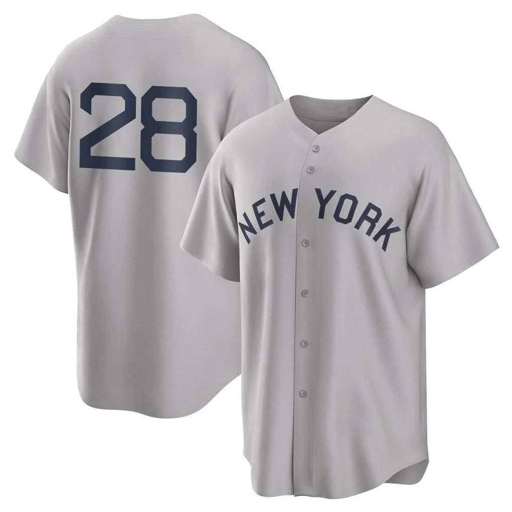 Vanessashop NY.Yankees #28 Austin Wells Player Gray Field of Dreams Game Stitched Jerseys