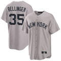 Vanessashop NY.Yankees #35 Cody Bellinger Player Gray Game Home Stitched Jerseys