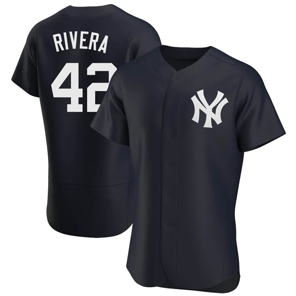 Vanessashop NY.Yankees #42 Mariano Rivera Player Navy Limited Elite Home Stitched Jerseys
