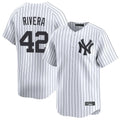 Vanessashop NY.Yankees #42 Mariano Rivera Player White Limited Home Stitched Jerseys
