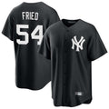 Vanessashop NY.Yankees #54 Max Fried Player Black Game Stitched Jerseys