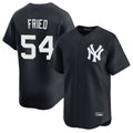 Vanessashop NY.Yankees #54 Max Fried Player Navy Limited Game Stitched Jerseys