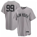 Vanessashop NY.Yankees #99 Aaron Judge Player Gray Game Home Stitched Jerseys