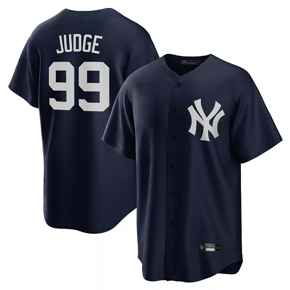 Vanessashop NY.Yankees #99 Aaron Judge Player Navy Game Stitched Jerseys