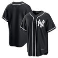 Vanessashop NY.Yankees Blank Player Black Out Game Home Stitched Jerseys