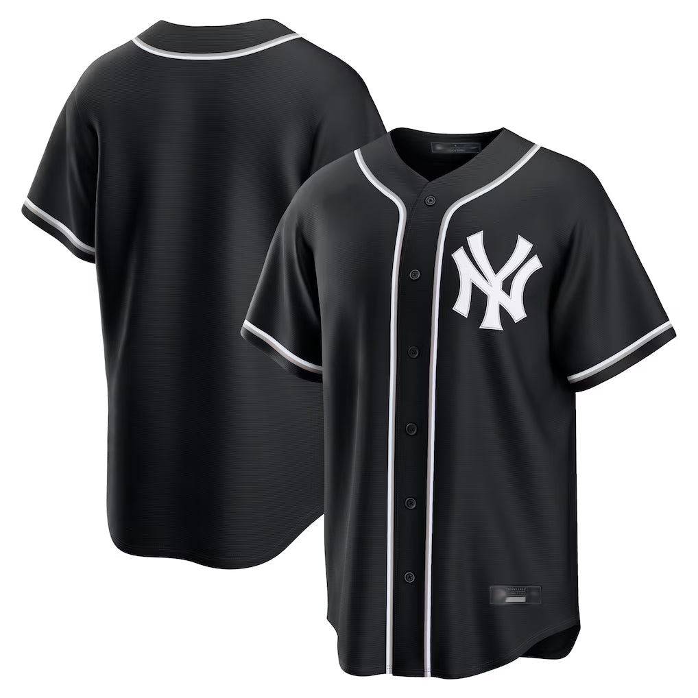 Vanessashop NY.Yankees Blank Player Black Out Game Home Stitched Jerseys