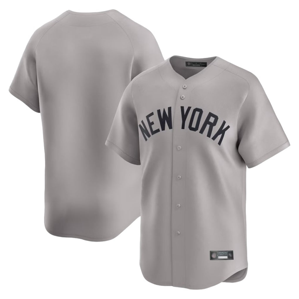 Vanessashop NY.Yankees Blank Player Gray Limited Home Stitched Jerseys