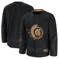 Vanessashop O.Senators Black 2024 Military Appreciation Practice Jerseys