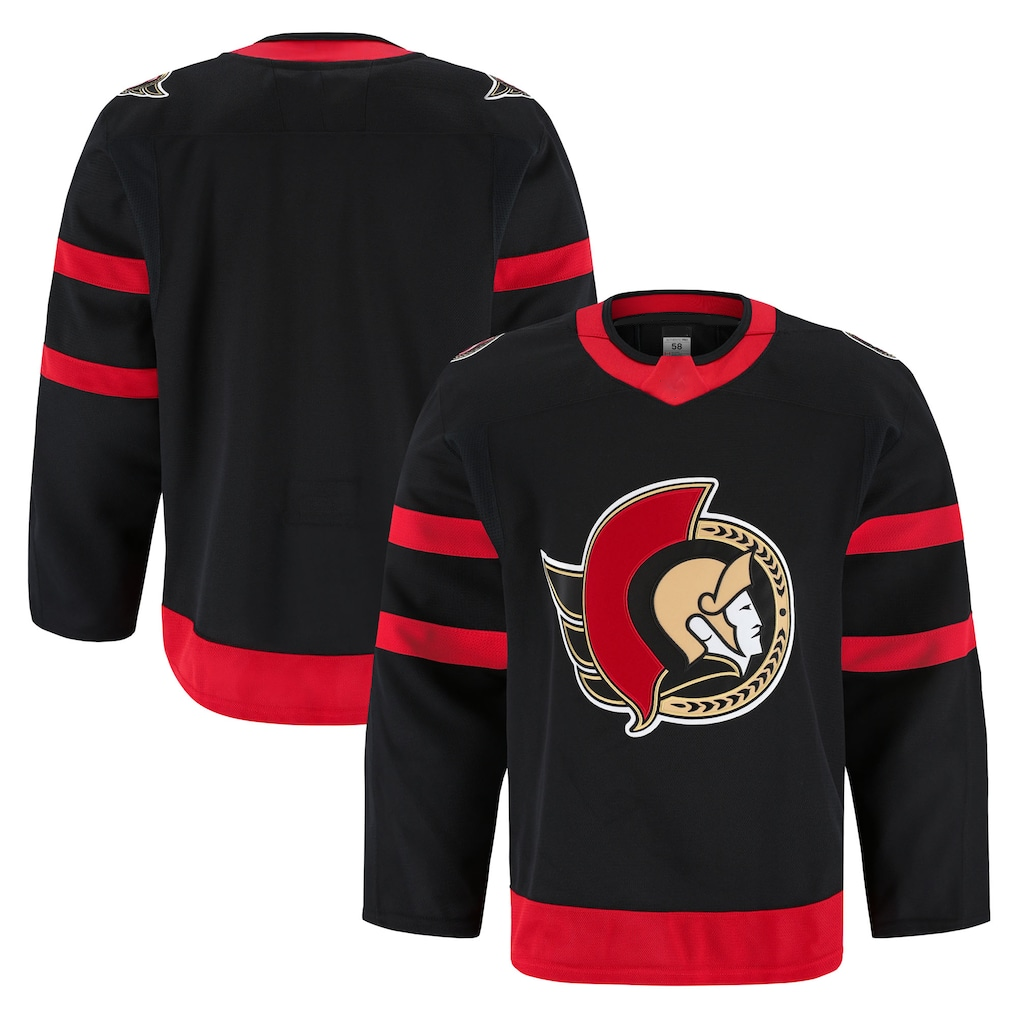 Vanessashop O.Senators Black Home Authentic Pro Jerseys