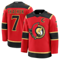Vanessashop O.Senators #7 Brady Tkachuk Red Alternate Premium Jerseys
