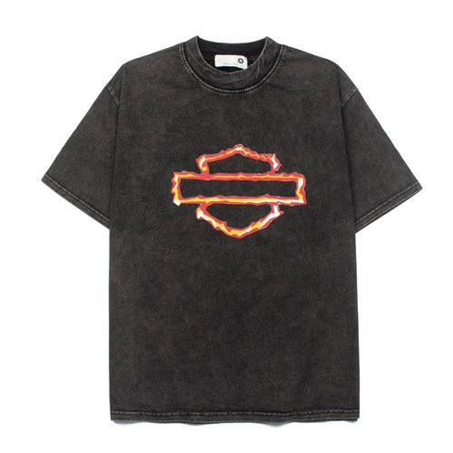 2026  New American Street Style Flame  T-shirt