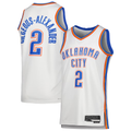 Vanessashop OC.Thunder #2 Shai Gilgeous-Alexander White Swingman Stitched Jerseys - Association Edition