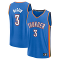 Vanessashop OC.Thunder #3 Jared McCain Blue Fast Break Replica Stitched Jerseys - Icon Edition