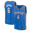 Vanessashop OC.Thunder #6 Jaylin Williams Blue Fast Break Replica Player Stitched Jerseys - Icon Edition