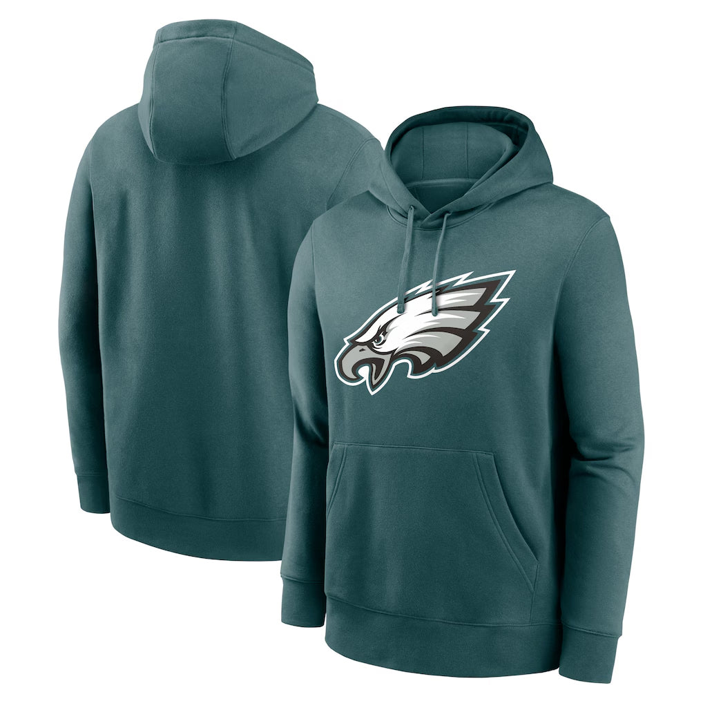 Vanessashop P.Eagles Midnight Green Performance Pullover Hoodies Home Game Blank Player Stitched Jerseys