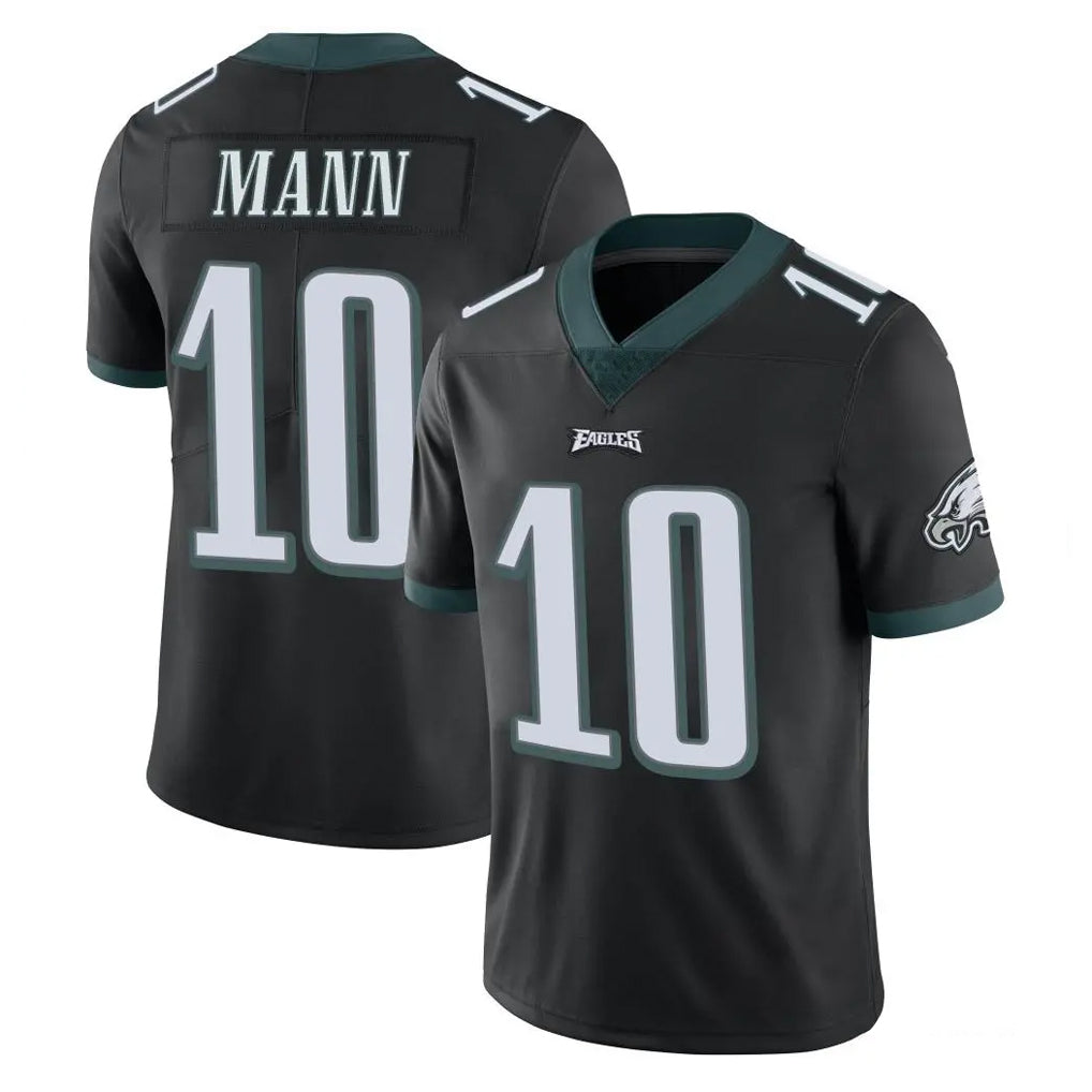 Vanessashop P.Eagles #10 Braden Mann Player Black Limited Vapor Untouchable Home Game Stitched Jerseys