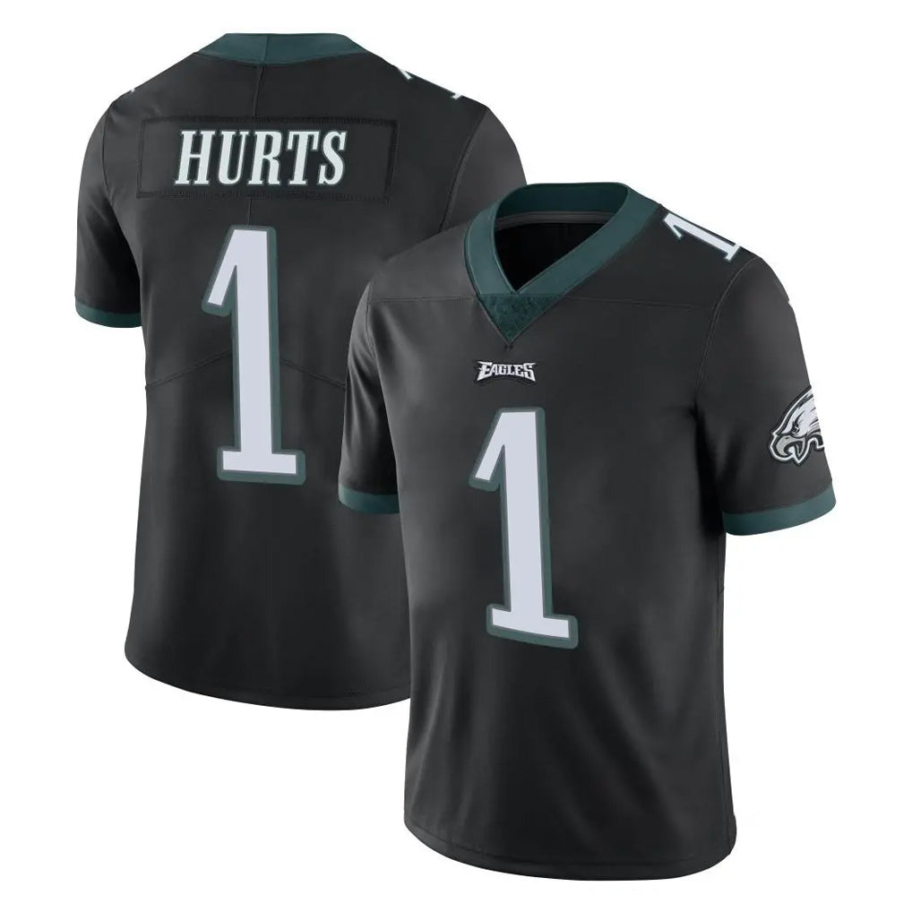 Vanessashop P.Eagles #1 Jalen Hurts Player Black Limited Vapor Untouchable Home Game Stitched Jerseys